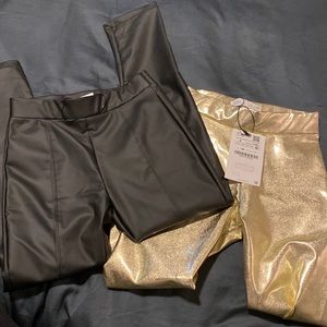 2 pair of NWT Zara kids leggings
